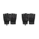 thumbnail image 4 of Greeniant 1 par de guantes de medio dedo para montañismo, levantamiento de pesas, guante acolchado ajustable sin dedos, equipo deportivo para XL negro 2piezas, 4 of 6