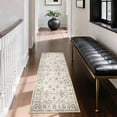 thumbnail image 2 of Washable Kitchen Runner Rug 2x5 ft, Non-Slip Soft Low Profile Kitchen Runner Rug with PVC Backing, Farmhouse Vintage Distressed Floral Oriental Rug for Kitchen Sink, Hallway & Laundry Room, 2 of 6
