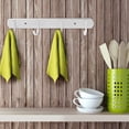 thumbnail image 3 of Uxcell Bathroom Towel Hat Coat Clothes Wall Hook Polish Aluminium Alloy 4 Hooks, 3 of 6