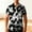 05 White, variant on YueHuiYing Men's Valentine's Day Short-Sleeve Collared Shirt Black and White Heart Print Button-Down Colorful Printed Clothing