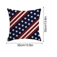 thumbnail image 3 of Miwamany 4th of July Pillows , Independence Day Throw Pillows Outdoor Memorial Day American Flag Stars Patriotic Decorative Cushion for Bed Couch Sofa Home Decor 13.8in, 3 of 5