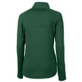 thumbnail image 3 of Women's Cutter & Buck Hunter Green New York Jets Primary Logo DryTec Adapt Eco Knit Stretch Recycled Raglan Half-Zip Top, 3 of 3