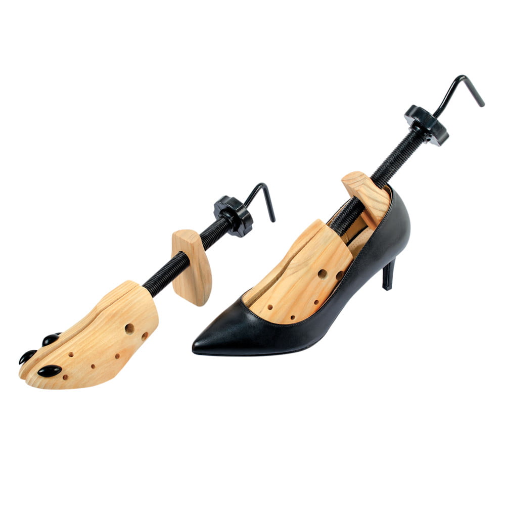 1pc Shoe Stretcher Adjustable Width Length Two-Way Wooden Shoe Tree Shaper 