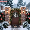 thumbnail image 5 of Stylized Metal Hanging Christmas Tree Wind Spinner - Intricate Patterns & Egg-Shaped Ornaments for Garden Decor Reindeer Silhouette Base, 5 of 7