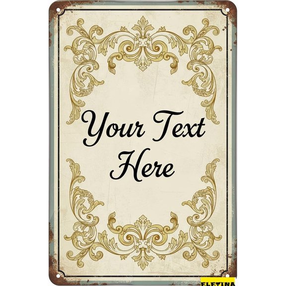 Retro Metal Tin Sign Custom House Personalized Address Welcome Plaque Housewarming Gift Decor Porch Indoor 8x12