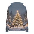 thumbnail image 5 of Zynoxe Women's Ugly Christmas Sweatshirt Drawstring Pullover Hoodies for Women Warm Fleece Long Sleeve Sweatshirt Fashionable Printed Sweatshirts with Kangaroo Pocket M, 5 of 5