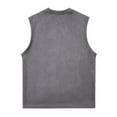 thumbnail image 2 of JUUYY Sleeveless Shirts for Men, Mens Retro Classic Solid Color Tank Tops, Men's Casual Round Neck Tanks Shirts Gray XL, 2 of 2