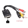 thumbnail image 3 of Cable VGA a RCA de Uxcell, adaptador de cable VGA a 3RCA S-Video para TV PC Computadora, 3 of 4