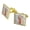 Gold, variant on Hand Print Baseball Get a Grip Square Cufflink Set - Silver or Gold