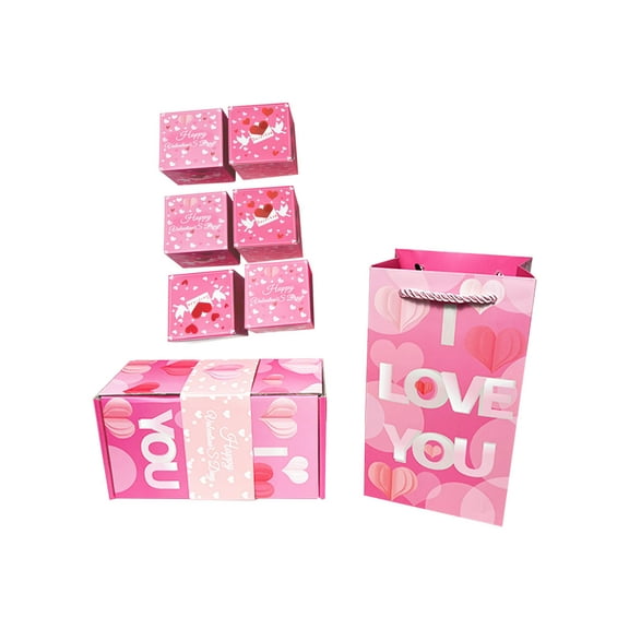 InsCrazy Valentine's Day Surprise Bouncing Box I LOVE YOU Memorial Day Sending Girls Couple Red Packet Gift Boxes Gifts Boxes on Clearance