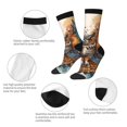 thumbnail image 3 of Cauagu Colorful Owl Tattoo Art Print Crew Socks for Women and Men,Adult Athletic Running Socks 1-Pair Sports Socks Work Gear Socks with Moisture Wicking, 3 of 6