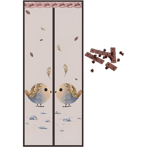 Puerta mosquitera magnética
