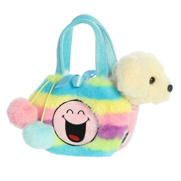 Aurora - Small Brown SMILEYWORLD - Fancy Pals 9" Rainbow - Vibrant Stuffed Animal