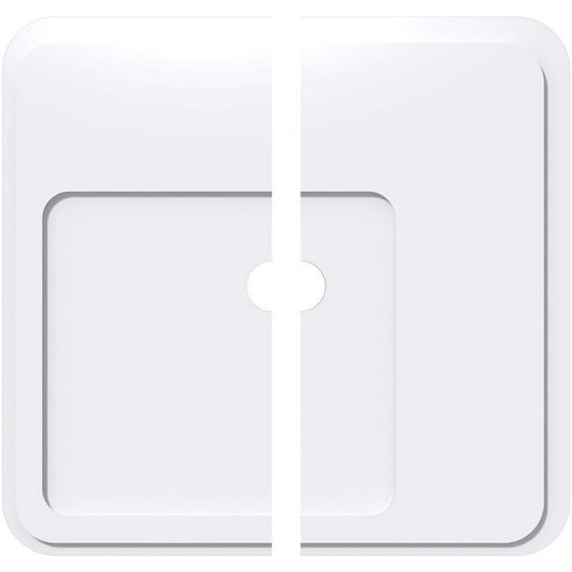 Ekena Millwork CMP32LN2-03000 32 in. OD x 3 in. ID Square Lucan Architectural Grade PVC Contemporary Ceiling Medallion - 2 Piece