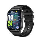 RDRKR AMOLED Unisex Smart Watch for Android iOS with Blood Pressure Oxygen Sleep Monitor, 2.01'' HD AMOLED Touch Screen, Sport Modes, IP67 Waterproof, 250mAh Battery, Magnetic Charging (Black)
