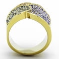 thumbnail image 3 of Luxe Jewelry Designs Women's High Polished Stainless Steel Engagement Ring with Top Grade Crystal in, 3 of 4