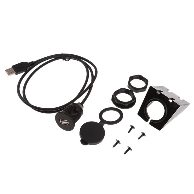 Tablero De Montaje En Panel Del Tablero Del Camión Del Coche USB 2.0 A Cable De Extensión USB 1m shamjiam Cable del tablero del coche
