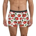 thumbnail image 4 of Wukai Hand Drawn Tomatoes Print Men’s Underwear Breathable Boxer Briefs,&nbsp;Moisture Wicking & Breathable-Medium, 4 of 7