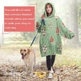 thumbnail image 4 of Wearable Oversized Blanket,Green Christmas Tree Pattern Wearable Blanket Hoodie for Adults,Cozy Hooded Blankets with Super Pockets,Super Warm Fuzzy Pullover for Women & Men, 4 of 6
