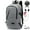 1803 Gray, variant on Student Backpack Usb Charging Teenagers,1803 Black