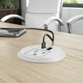 thumbnail image 3 of 2-inch Desktop Power Grommet with AC Outlet and USB-A/USB-C Ports in White, 3 of 6