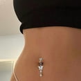 thumbnail image 3 of Butterfly Belly Rings, Belly Button Rings, Chain Navel Rings, 3 of 7