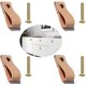 thumbnail image 1 of 4 piezas de perillas de cuero para muebles, manija de cuero para cajón, manija de gabinete, manija de cuero creativa para puerta de gabinete, cajón, tiradores de puerta, muy buena decoración, 1 of 5