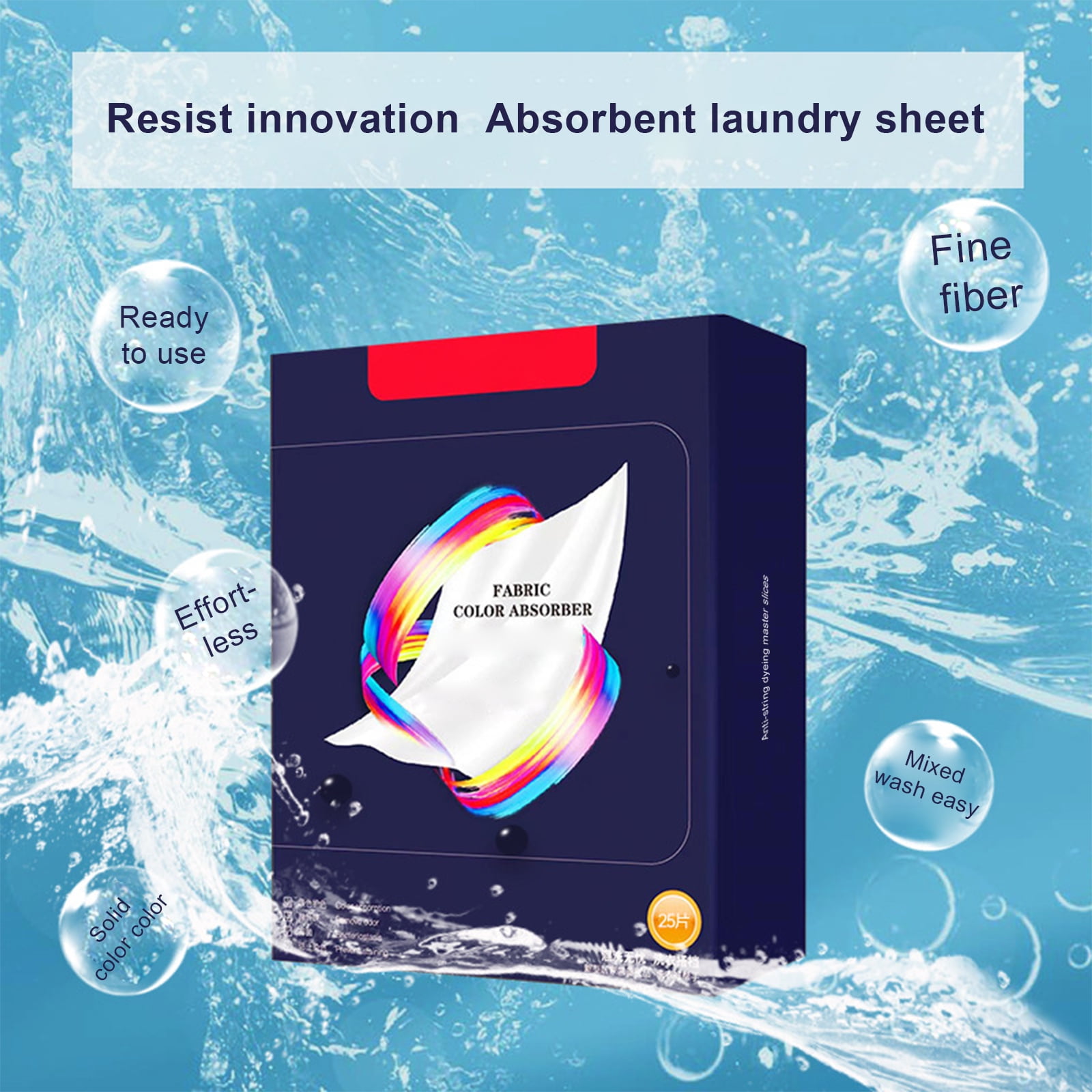 Worthbuy - Set of 50: Anti-Dyeing Color Absorption Laundry Sheet
