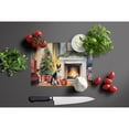 thumbnail image 3 of Carolines Treasures DAC2602LCB 12 x 15 x 0.2 in. Basenji Cozy Christmas Glass Cutting Board - Large, 3 of 5