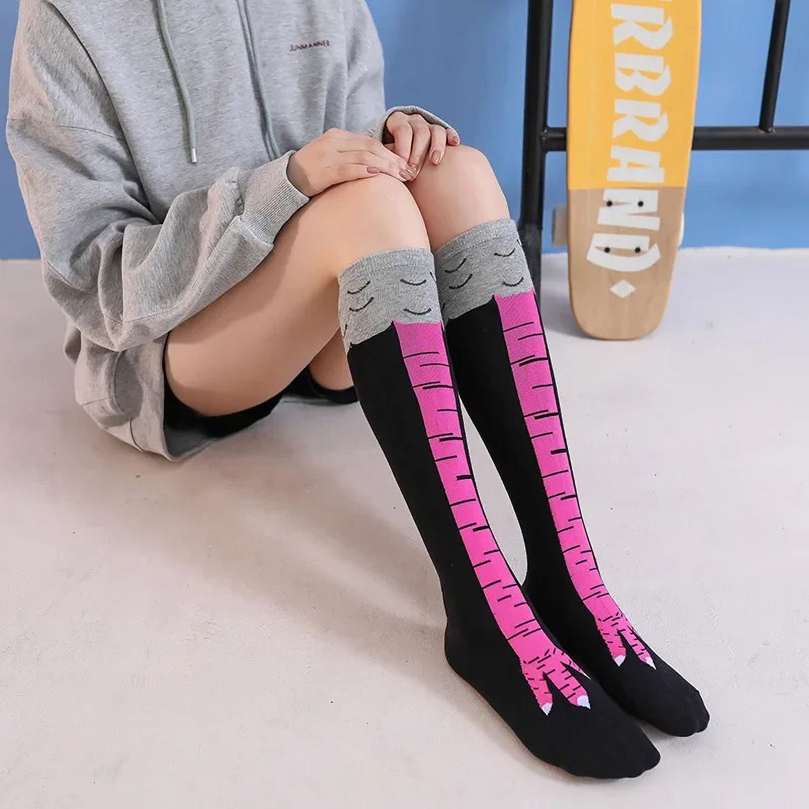 Chaussettes Fun Pâte De Poulet - Jaune Ou Rose - Darc Sport - Tailles 35 à 43