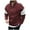 961#Wine, variant on Men's Colorblock Stand-Up Collar Hoodie Long Sleeve Zipper Pullover Top 100% Polyester Breathable for Spring Winter Casual Wear