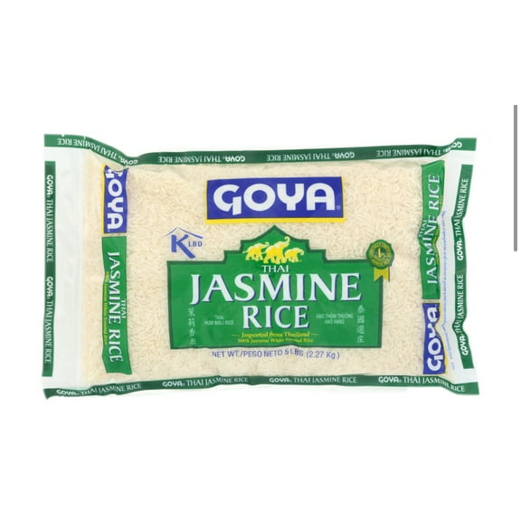 Goya Jasmine Rice, Thai 5 Lb, Pack of 1