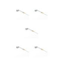 thumbnail image 1 of bedienty Model Railway Lamp Outdoor 1:87 Scale Streetlight Layout Single-Head LED Park Light Garden Building Layout Landscape Type A Gray 5Set, 1 of 6