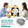 thumbnail image 4 of Babyjoy  8-in-1 Baby High Chair Convertible Dining Booster Seat w/ Removable Tray Black, 4 of 7