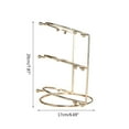 thumbnail image 5 of XISAOK Crystal Tiara Crown Headband Display Rack Metal Princess Crown Stand Holder, 5 of 10