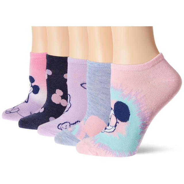 Pack de 5 pares de calcetines invisibles para mujer Disney Mickey Mouse