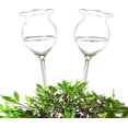thumbnail image 1 of Bird Shaped: Self Watering Planter Insert, Clear Glass Automatic Plant Waterer for Indoors & Outdoors, Slow Drip Devices with Optimal Moisture Level, 2 Pieces, 1 of 8