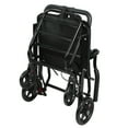 thumbnail image 5 of AurumEdge Wheelchairs for Adults,Carbon Steel Lightweight Foldable Transport Wheelchair,Seat Size 17.73" x 13.79",Hand Push Mobility Scooter with Pull Bar, 5 of 7