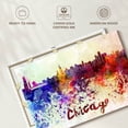 thumbnail image 6 of Elephant Stock Chicago Skyline Colors Wall Art - Horizontal Canvas Wall Art - Living Room Wall Decor - City Canvas - Red And Blue Decor - 39" x 26", 6 of 8