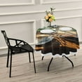 thumbnail image 2 of YAZAOO Round Tablecloth Breafast with Sunny Pattern Tableclothes, 2 of 8