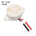 thumbnail image 2 of Unique Bargains 2 Pcs DC3-24V Active Electronic Buzzer Piezo Alarm Sounder Intermittent 100dB, 2 of 3