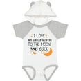 thumbnail image 3 of Inktastic I Love My Great Auntie to the Moon and Back Boys or Girls Baby Bodysuit, 3 of 5