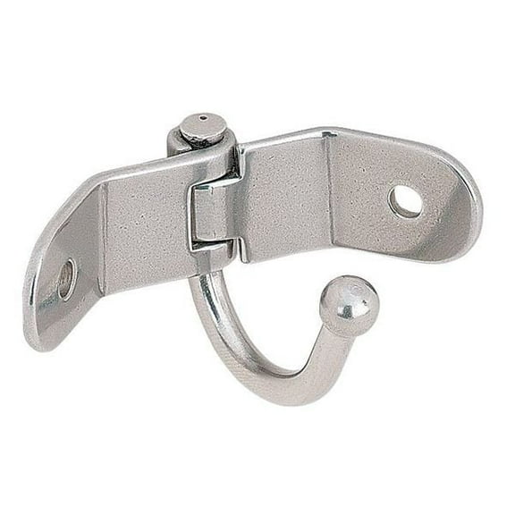 Sugatsune Corner Hook, Silver, SS, 1 5/8 in D 4CRY1