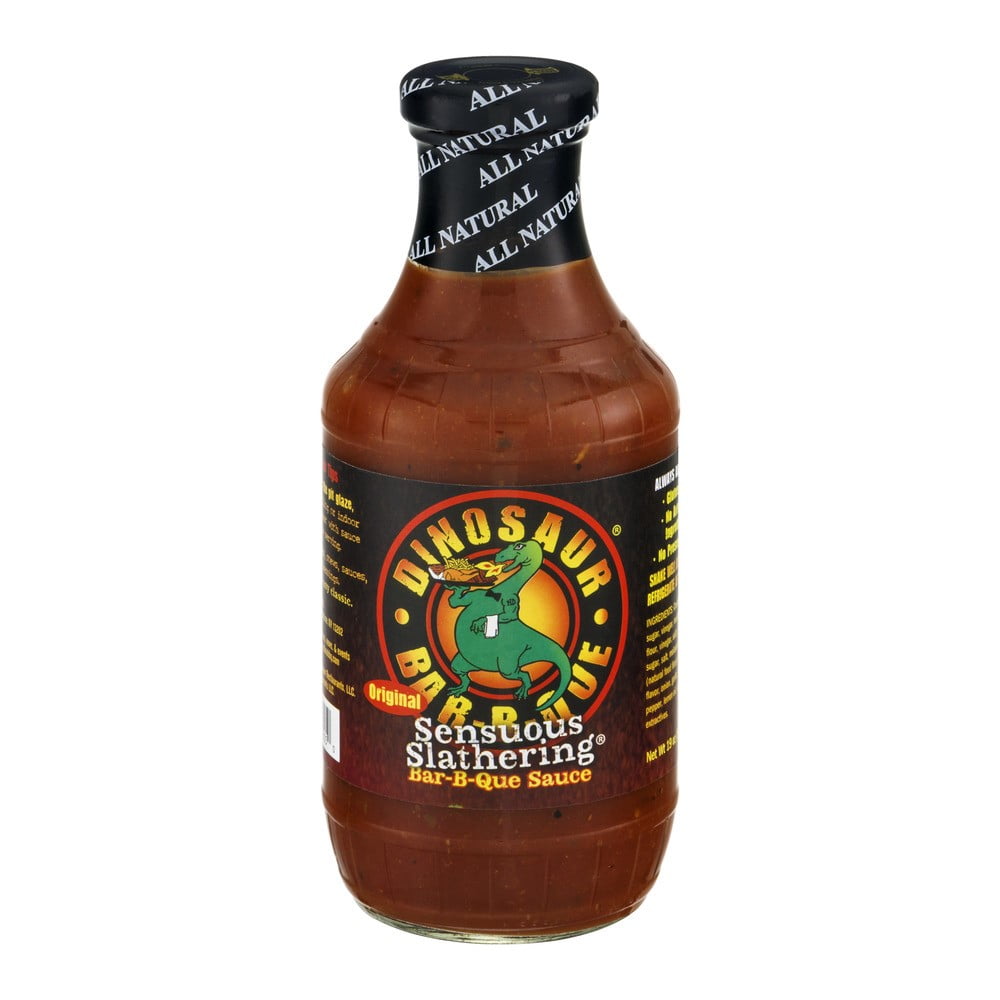(2 pack) Dinosaur Bar-B-Que Barbecure Sauce, Sensous Slathering, 19 Oz