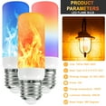 thumbnail image 5 of Gostoto E12/E14/E27/B22 Base LED Flame Light Bulbs 3 Modes Fire Light Bulbs Flame Bulb Flickering Light Bulbs Outdoor Indoor Home, 5 of 6