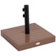 thumbnail image 1 of Base Outsunny para sombrilla de patio, 42 libras, grano de madera de hormigón, 1 of 9