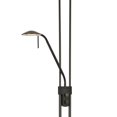 thumbnail image 3 of 2 Metal Heads Torchiere Floor Lamp with Dimmer Control, Black- Saltoro Sherpi, 3 of 5