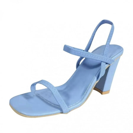 

Danhjin Womens Open Toe Ankle Strap Chunky Block High Heel Dress Party Pump Sandals Dress Party Pump Sandals - Summer Savings Clearance