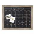 thumbnail image 6 of DesignOvation Beatrice Framed Magnetic Chalkboard Monthly Calendar, 23 x 29, Rustic Brown, Modern Rectangle Chalkboard with Four Round Magnets for Living Room or Entryway Decor, 6 of 6