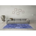 thumbnail image 3 of Ahgly Company Indoor Round Oriental Blue Industrial Area Rugs, 8' Round, 3 of 4